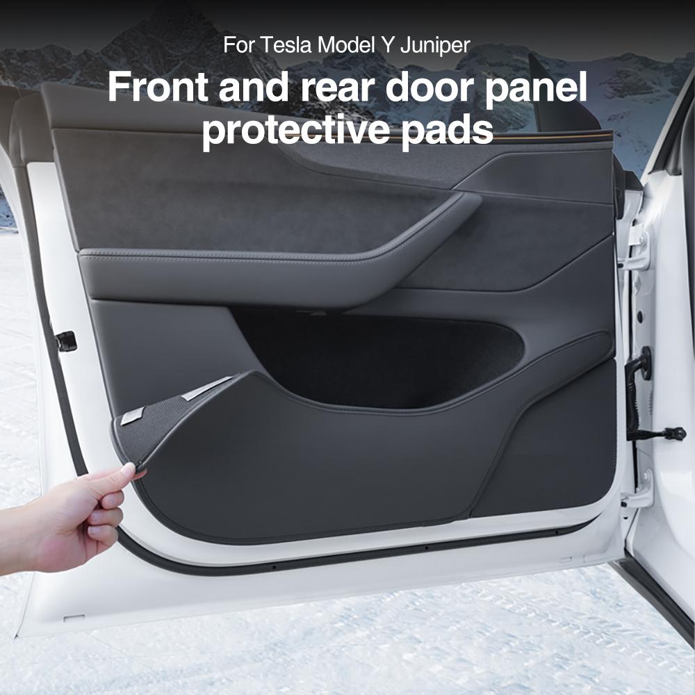 For Tesla Model Y Juniper 2026 Accessories Car Door Anti Kick Pad Front Rear Door Side Panel Protection Pad Interior Accessories