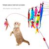 Steel Wire Cat Teaser Toy: Caterpillar, Mouse, Fish, Feather & Bell