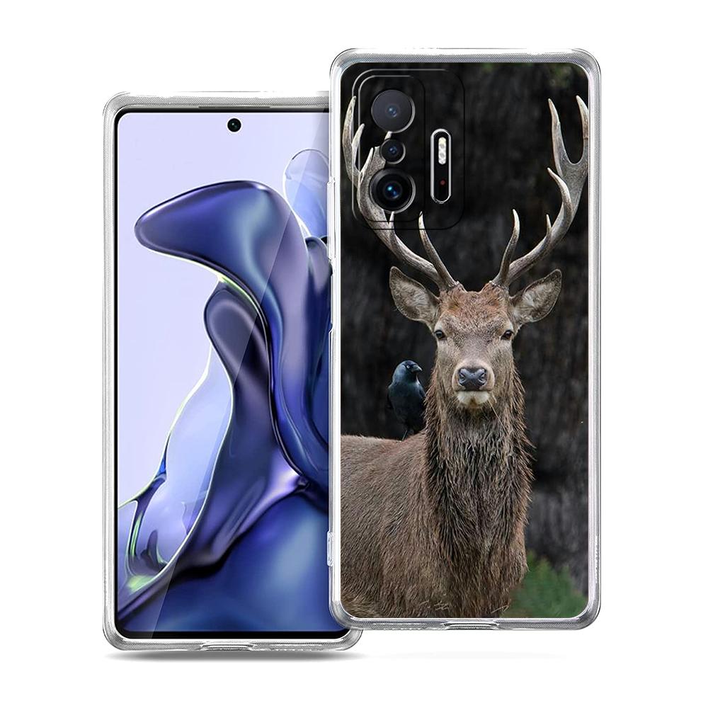 Camouflage-Handyhülle für die Hirschjagd für Xiaomi 14 13 12 Lite Mi 11 11X 13T 12T 11T Hülle für Poco X5 X4 X3 NFC F5 F4 M4 Pro 5G Schale
