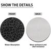 Car Cup Holder Coasters, 2 Pack Universal Auto Anti Slip Ert Coaster with A Finger Notch, Cute Car Assecories for Women - Black Leopard Print