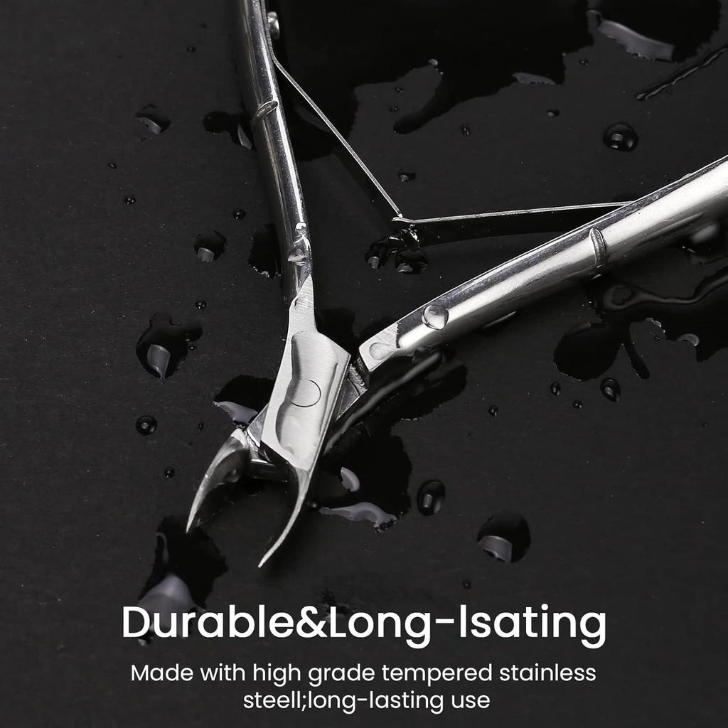 1 Pcs Nail Cuticle Scissors Professional Cuticle Cutter Nail Nippers Scissors Manicure Pusher Pedicure Tong Dead Skin