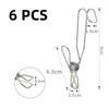 6Pcs Durable Long Tail Clip Organizer Metal Clothespins Multifunctional Towel Organizer  Closet