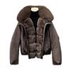 Hot-selling short cotton clothes winter new imitation fox fur down cotton-padded clothes women's loose pie overcome outside