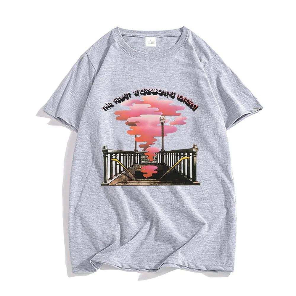 T-Shirts der Rockband The Velvet Underground – Herren-T-Shirts mit U-Bahn-Ausgang-Smog-Motiv – Rundhalsausschnitt