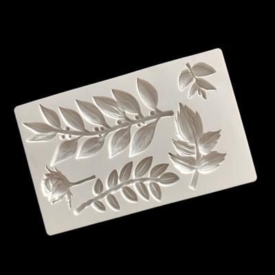 Zweig Blume Rattan Rose Silikon Form Fondant Kuchen Textur Form Backen Rand Tropf Kleber Dekoration