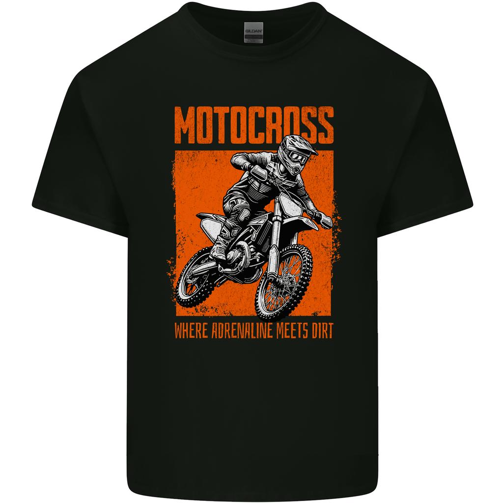 Adrenaline Dirt Motocross MotoX Dirt Bike Unisexs Light Cotton TShirt