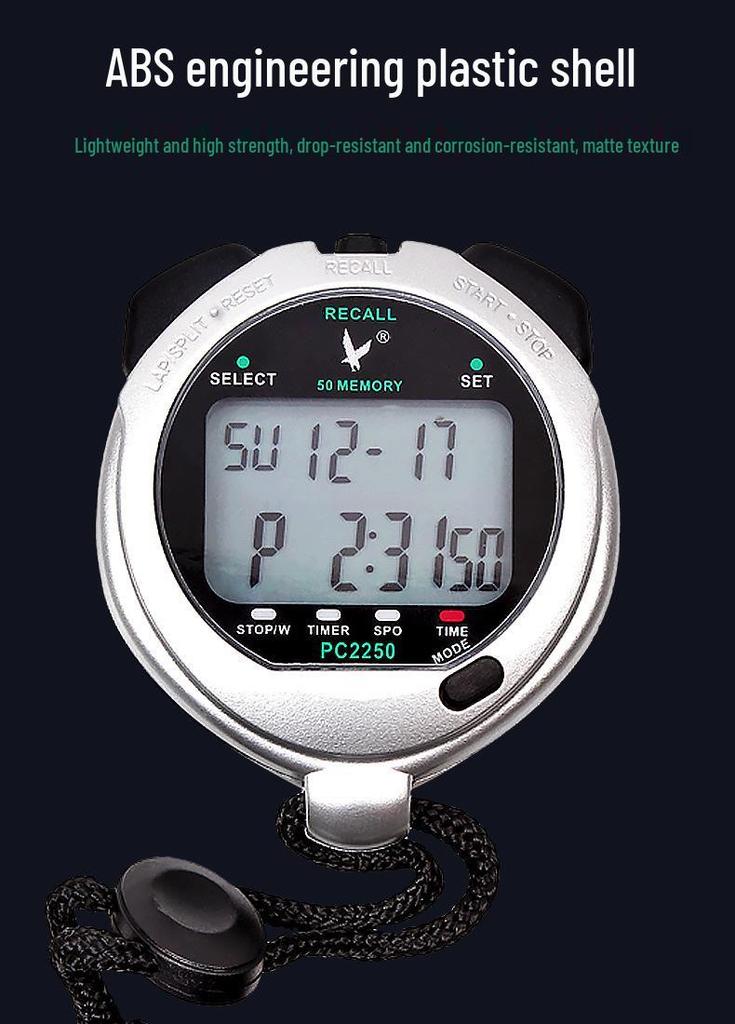Tianfu PC2250 Professionelle Stoppuhr & Schiedsrichter-Timer – Leichtathletik & Schüler-Fitnessuhr PC2230