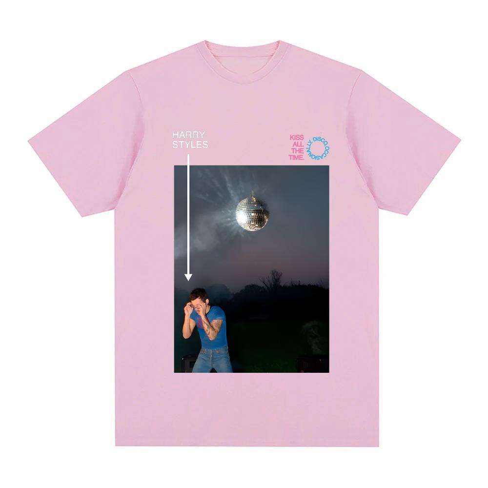 2026 New Album Kiss All The Time Tshirt Singer HarryStyle Graphic Printing Hip Hop pure Cotton Teeshirt Unisex HighQuality Top