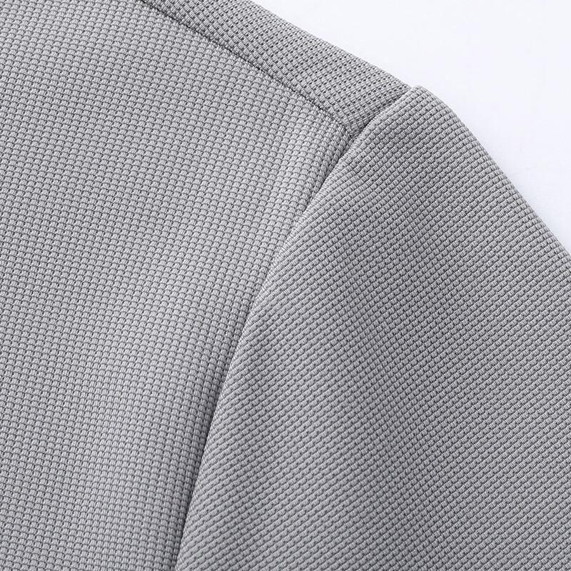 Hengyuanxiang Men's 7A Antibacterial Seamless Long-Sleeve Polo Shirt