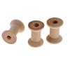 10 Pieces Wooden Empty Thread Spools Reels Bobbin for Sewing Ribbons 28x21mm