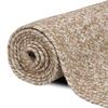 Tapis de zone - MAISON EXCLUSIVE - 200 x 290 cm - 100% jute - Naturel et blanc - Rectangulaire