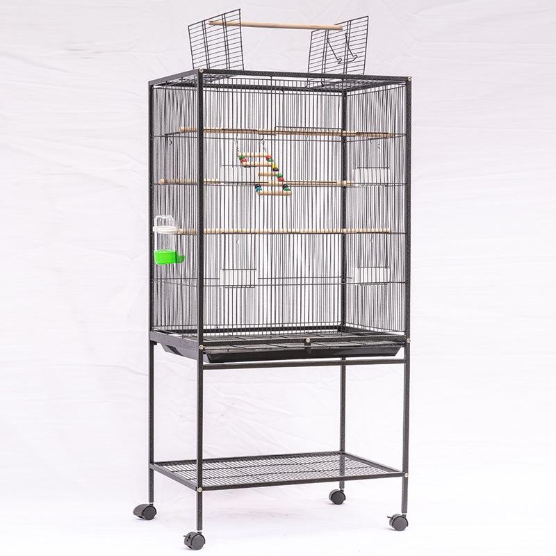 Large Ornamental Bird Cage for Parrots and Mynahs Spacious Aviary for Love Bird Decorative Habitat Durable Metal Pet Enclosure
