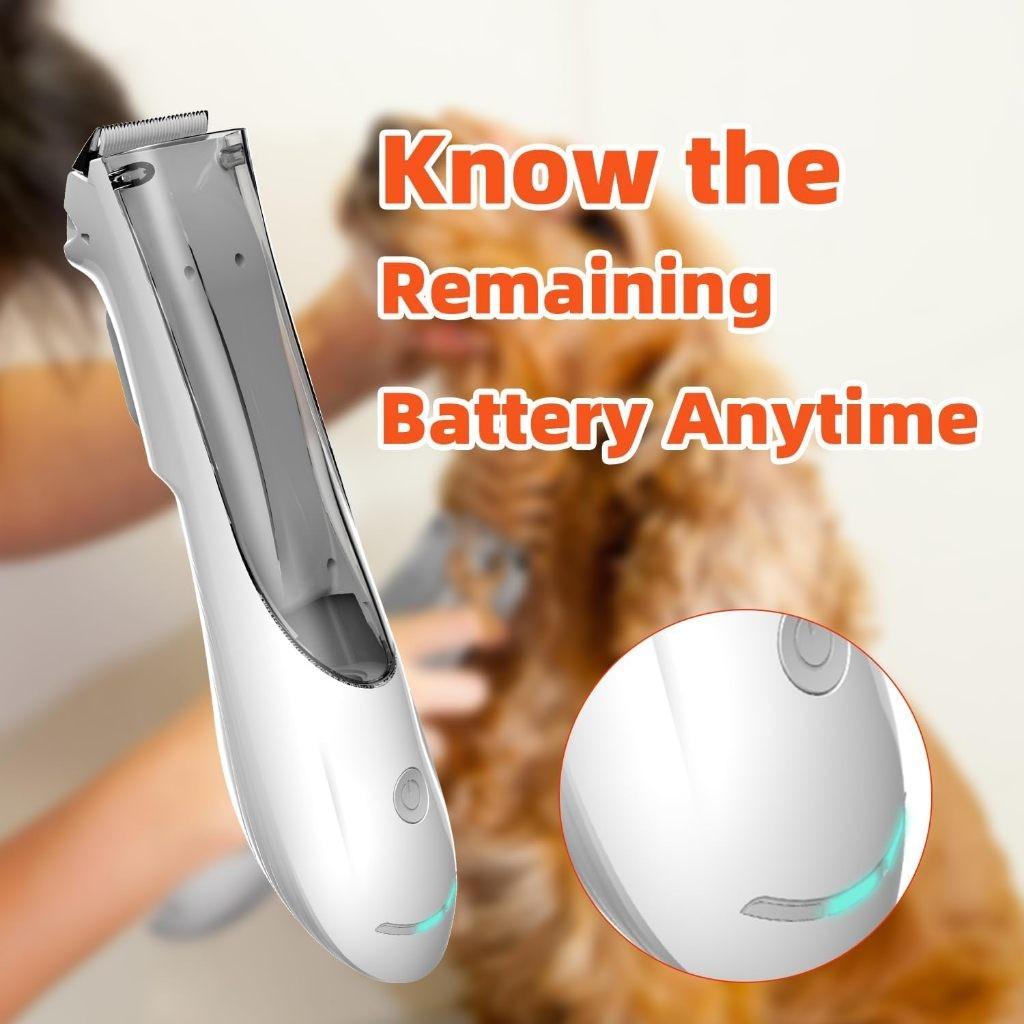 2 IN 1 3-speed Vacuum Pet Grooming Clippers Pet Hair Absorbing Electric Shaver Adjustable Cat and Dog Hair Trimming Machine