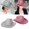 Glitter Cowboy Hat Cowgirl Sun for Nightclub Party Accessory Fancy Dress