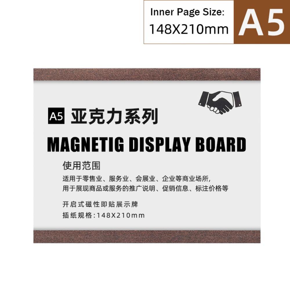 

A3/A4/A5 Certificate Frame Acrylic Photo Frame Lightweight Business License Frame Business License Horizontal - A5