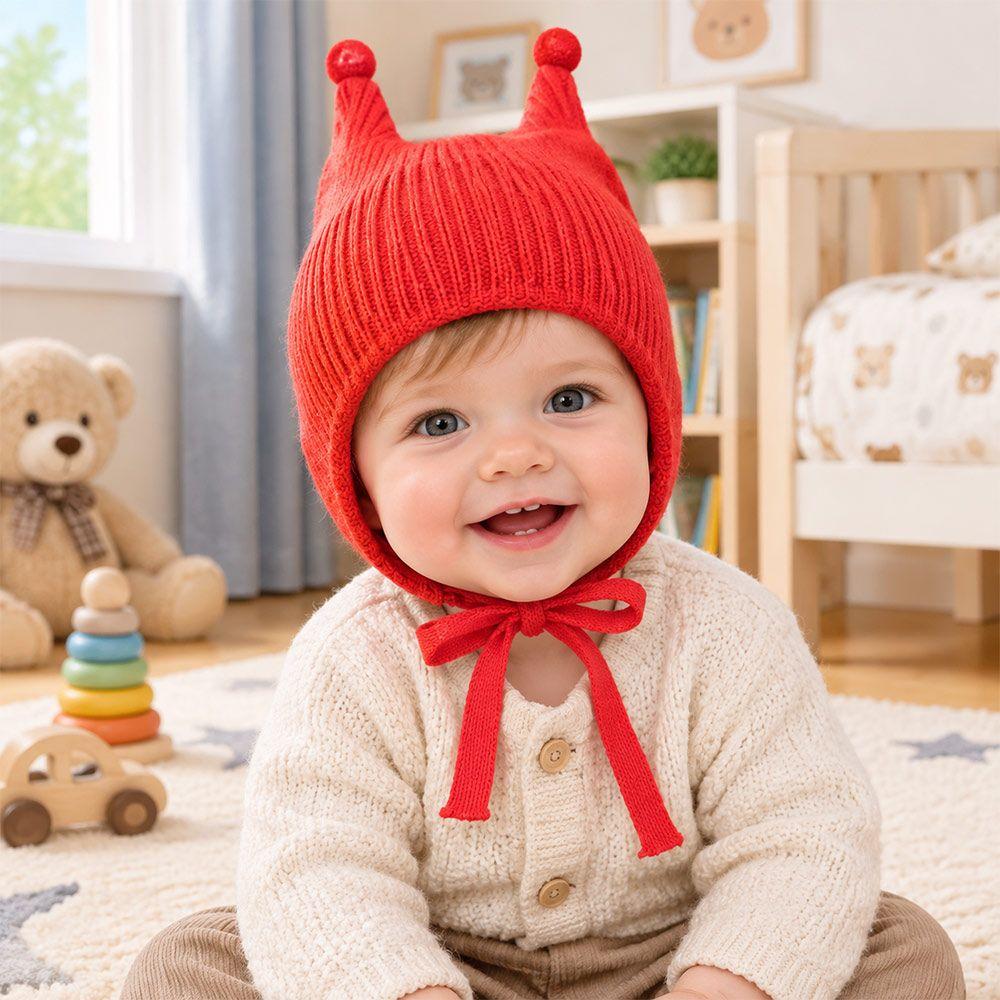 Warm Winter Baby Hat Windproof Infant Beanie Cap Cute Baby Knitted Hat