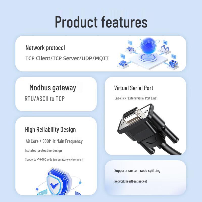 MoweStar Multi-Port Industrial Serial Server