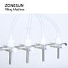 ZONESUN ZS-YTPP4T Halbautomatische Vierdüsen-Flüssigmilch-Augentropfen-Mundlösung-Flaschen-Peristaltikpumpen-Abfüllmaschine
