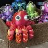 Portachiavi Polpo 3D Carino - Tentacoli e Piedi Flessibili Colori Vivaci Accessorio da Appendere per Sacchetto Regalo di San Valentino Decorazione da Scrivania