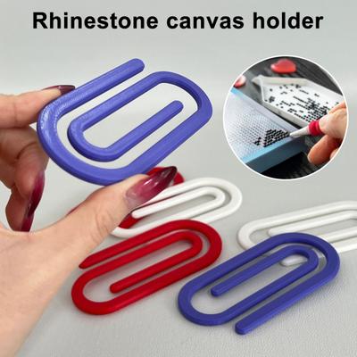 2 Piezas Clips para Lienzo de Diamond Art Diseño de Clips de Clip de Papel Soporte para Lienzo Sujeta Firmemente Lienzo de Manualidades Plano para Colocación Precisa Proyectos de Manualidades DIY
