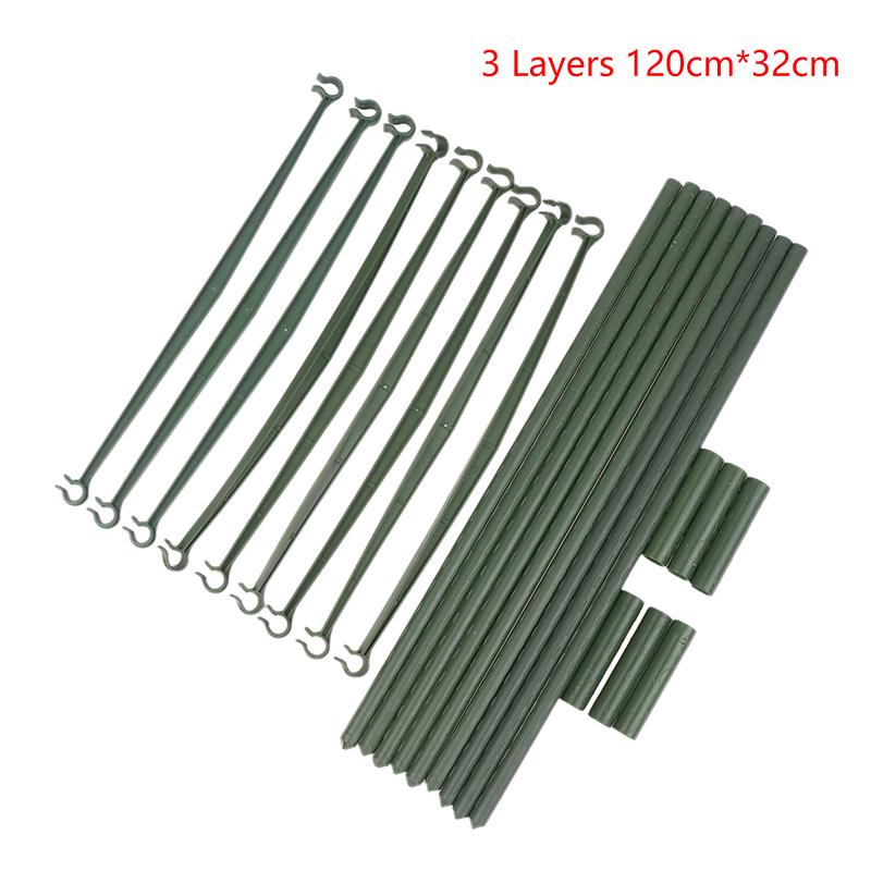 DIY Pflanzenstützen Gemüseanbau Rahmen Tomatenstange Kunststoffbeschichtetes Stahlgitter 80/120/160 cm Höhe 11 mm Dicke Pflanzenpfähle