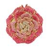 Pink/White Crystal Evening Clutch Bags Rhinestone Party Prom Purses Diamonds Flower Formal Dinner Handbags For Women Minaudiere
