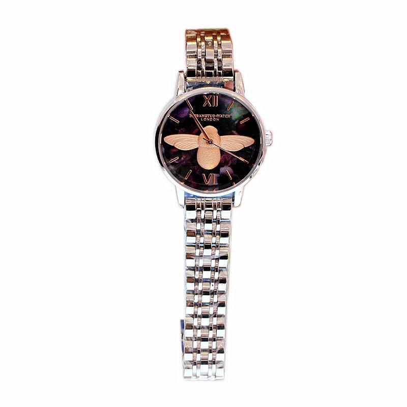 Counter French Niche Watch Women'S Fashion Bee Imported Movement Steel Belt Quartz Waterproof Tide Watch