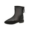 2025 summer net boots new breathable explosion women's boots mesh hollowed out Martin boots short boots mesh medium boots