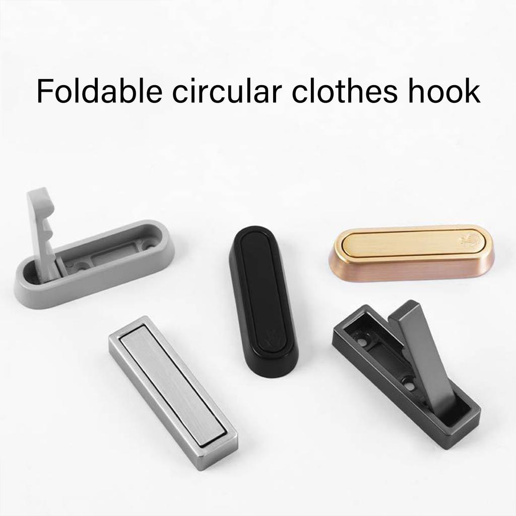 Foldable Wall Hangers Hanging Solution Contemporary Wall Hook Elegant Wall Mounted Hook 2pcs for Bathrooms & Kitchens