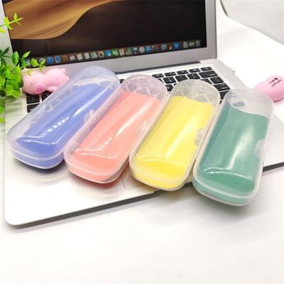 Farbige Nette Reise Frauen Transparent PVC Brillen Box Tasche Fall Schutz Halter Tragen Box Brillen Zubehör