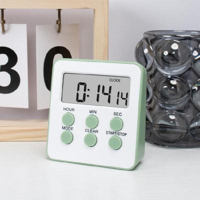Student Learning Timer with Loud Alarm Clock and LED Display Battery Operated Stopwatch Tool Practical Kitchen Gadget