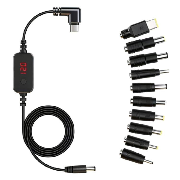 

Type C to DC5.5 Adjustable Charging Cable PD5V~20V Featuring Easy Carry Perfect for Mobile Office Users 1