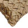 The HomeCentric Throw Pillow Cover Decorative Beige Throw Pillows For Couch Satin Textured & Pintucks Solid Color Modern Style Easter - Toffee Crunch