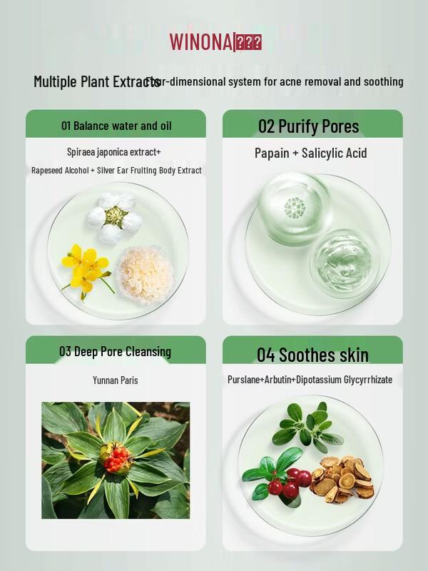 Winona Akneklärendes 3-teiliges Hautpflege-Set