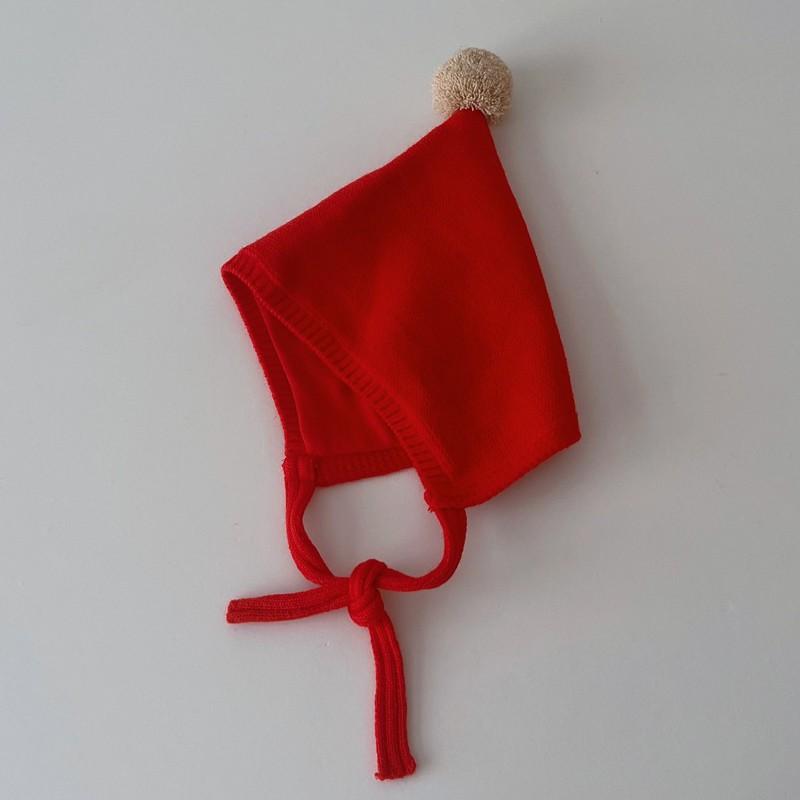 

Cute Hairball Baby Knitted Hat Cartoon Pompom Infant Ear Protection Cap Winter Warm Kids Boys Girls Beanies Caps