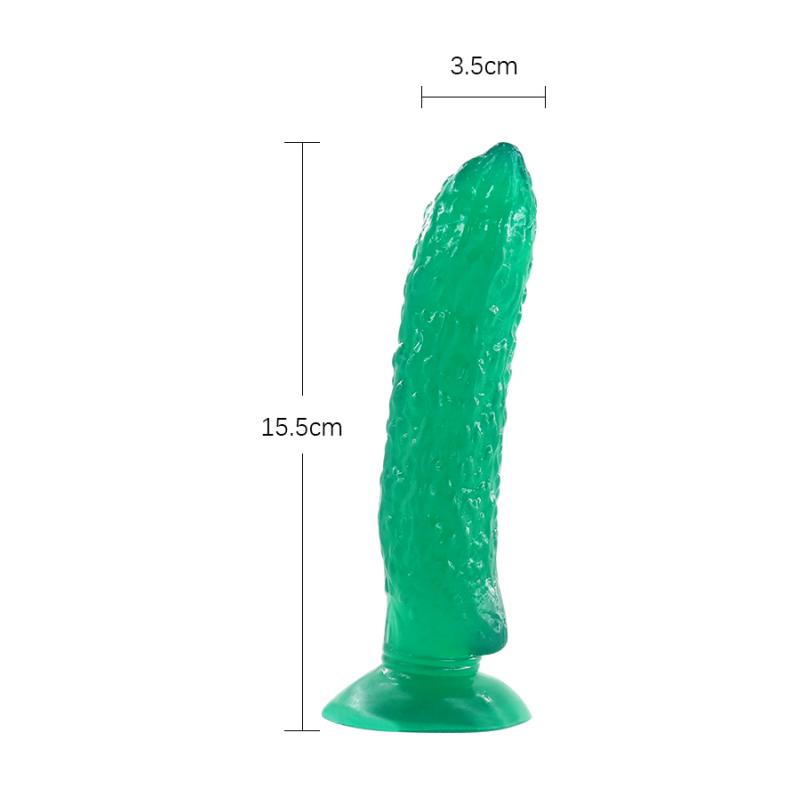 Realistic Dildo TPR Suction Cup Artificial Cock Cucumber Corn Shape Banana Penis Sex Toys for Woman
