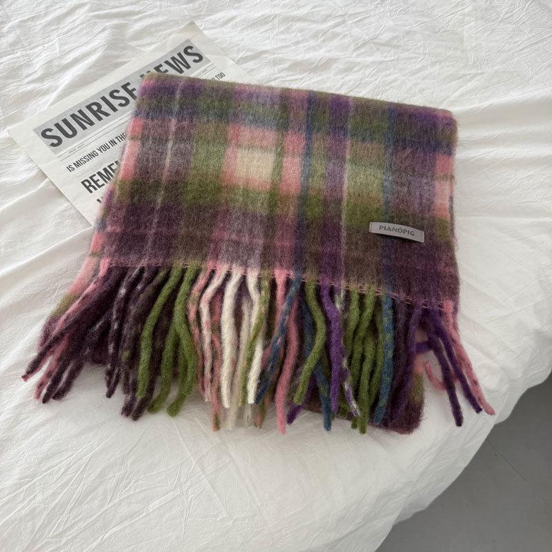 

Клетчатый шарф в корейском стиле: Уютный, Ветрозащитный и Модный для Осени и Зимы. Идеально для студентов и на каждый день.