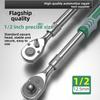 Power Torque 1/2 Retractable Ratchet Wrench with Adjustable Length and Secure Socket Fit for Efficient Repairs