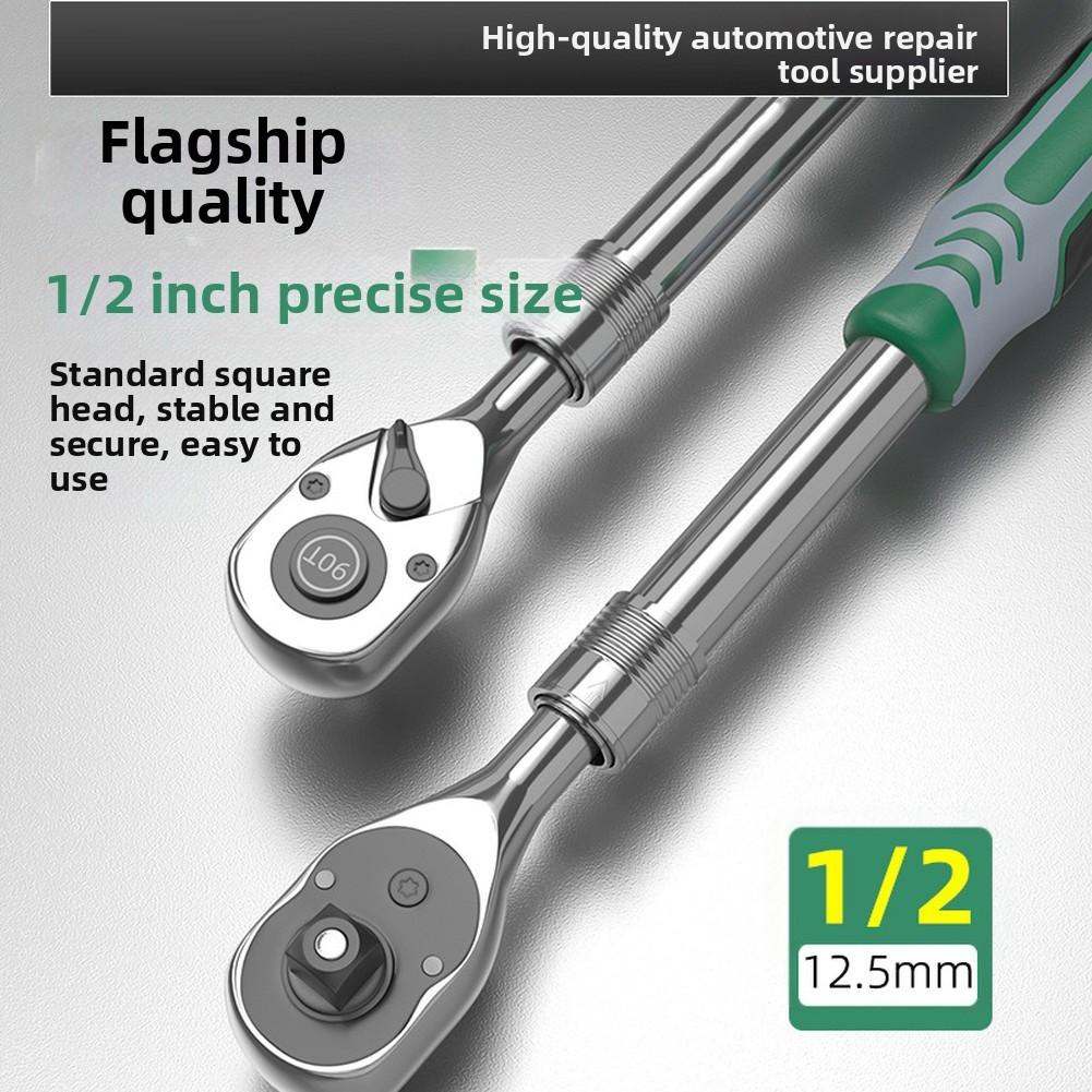 

Power Torque 1/2 Retractable Ratchet Wrench with Adjustable Length and Secure Socket Fit for Efficient Repairs China Mainland
