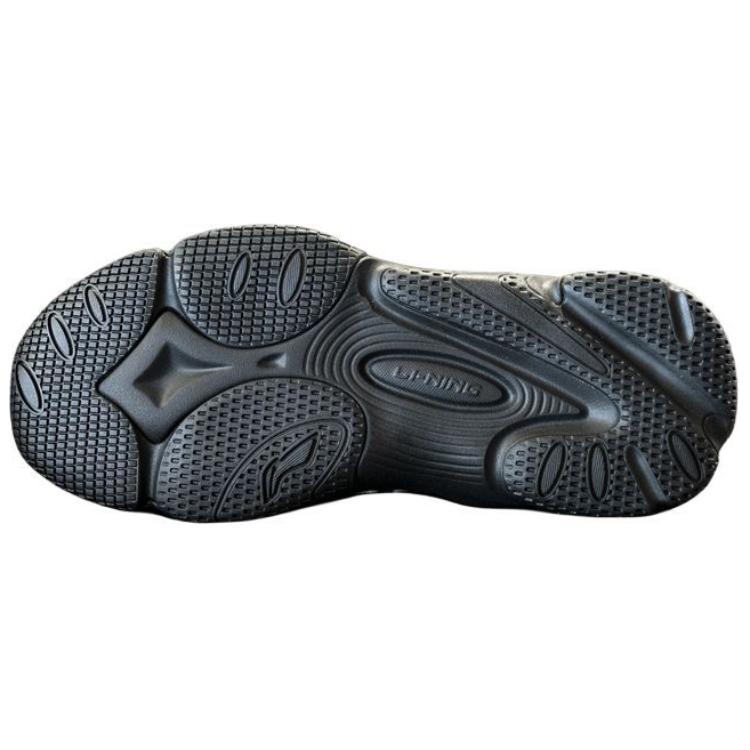 Li-Ning Fashionable Comfortable Non-Slip Wear-Resistant Low-Top Casual Shoes Men Sneakers Black AGCU169-3