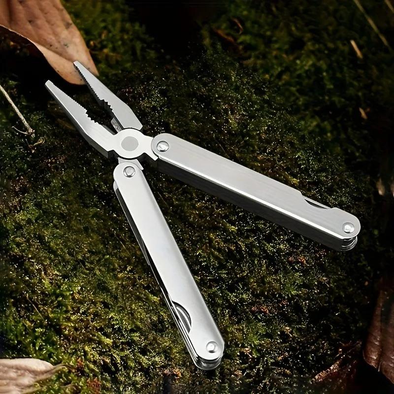 Damaly, Multifunktionale Kombizange Outdoor-Werkzeuge Schraubendreher Edelstahl Klappmesser Tragbar Klappbar Outdoor