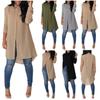 Feminine Sense Fashion Women's Long Sleeve Chiffon Blouse Casual Long Shirt Loose Tops