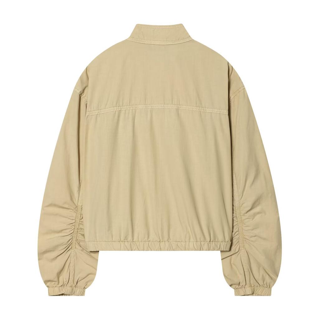 2026 spring new European and American cross-border women's clothing street fashion washed poplin jacket w018 1793