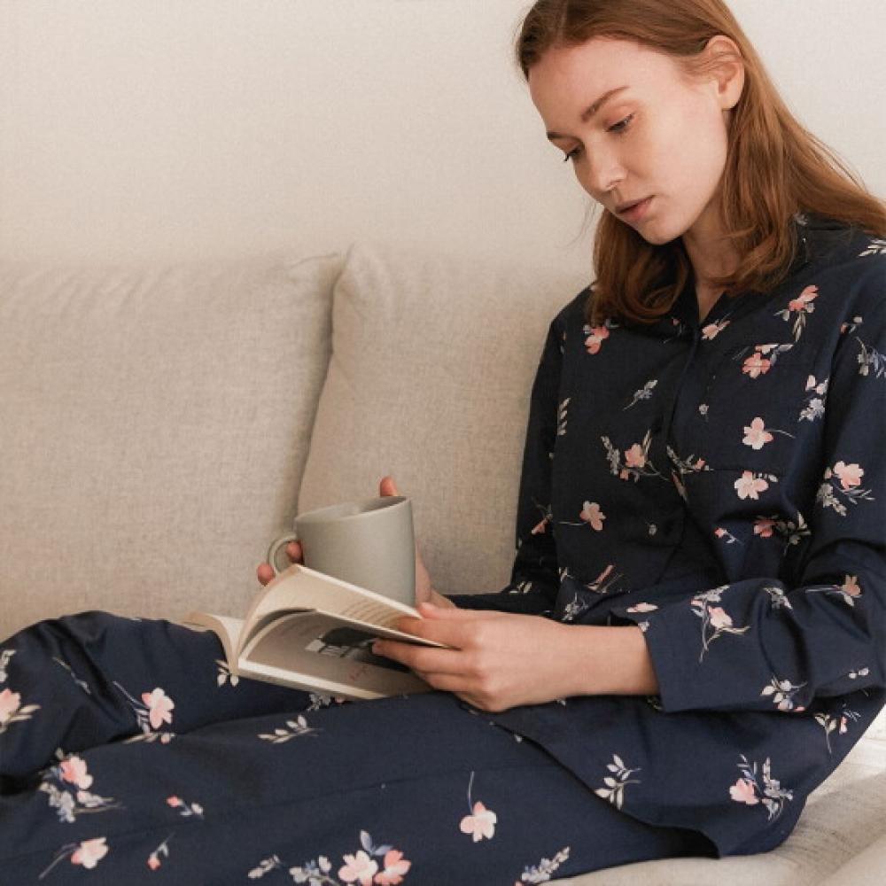 L Affair Romantic Navy Pajama Set Lwsfh206 Ny