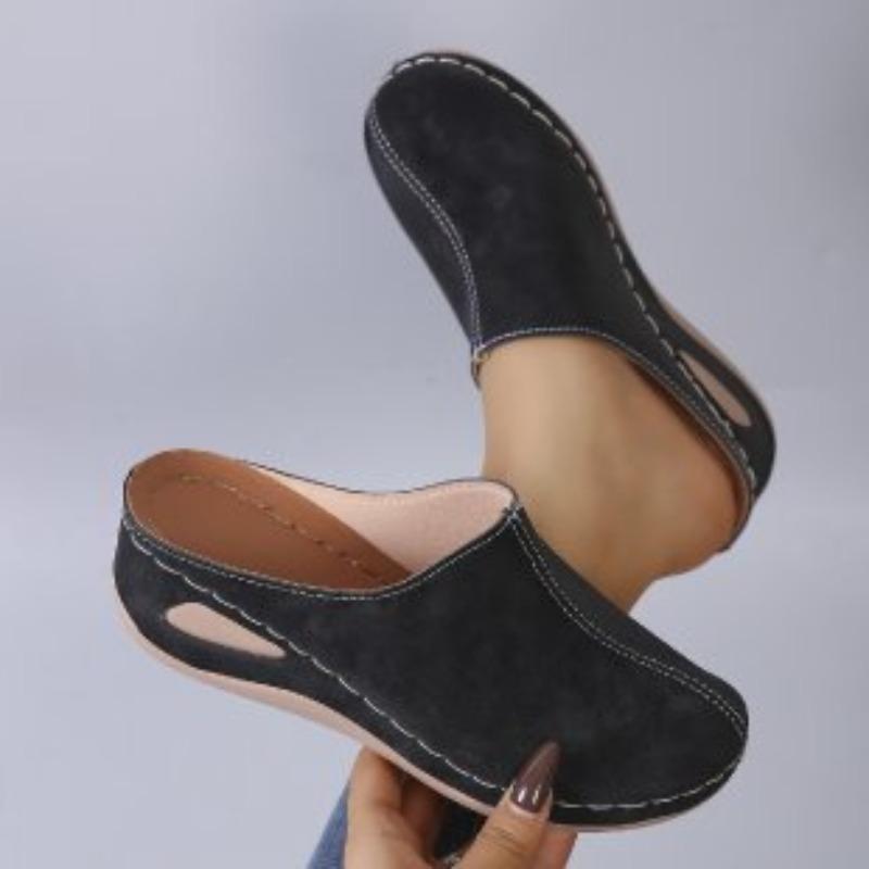 Босоножки на платформе с ремешками - Модные новые стильные женские цельные слипоны Универсальные слипоны 36