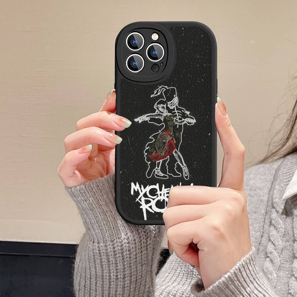 My Chemical Romance Phone Case For IPhone 16 15 14 13 12 11 Pro Max Plus Mini Leather Cover