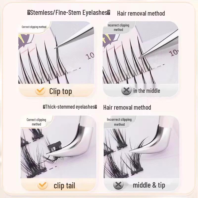 Newcomer Discount: Precision Stainless Steel Eyelash Tweezers for Extensions