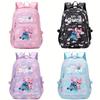 Stitch Student Backpack for Boys Girls Colorful Stylish School Bag Large Capacity Breathable Versatile
