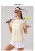 Women's Quick-Dry Hollow Out Back Yoga T-Shirt - Breathable Summer Running Top