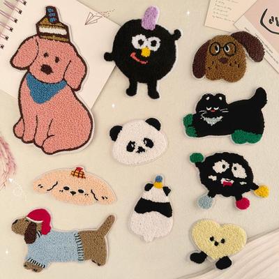 Original Embroidery Logo Badge Embroidery Sticker Towel Embroidery Cartoon Animal Patch Sticker Accessories Clothing Accessories Cloth Sticker
